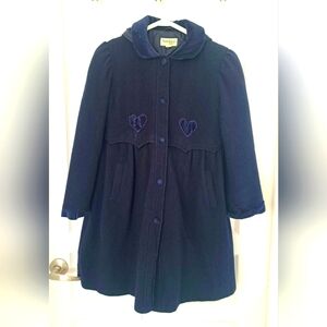 ADORABLE JR. TOO Navy Blue girls peacoat coat